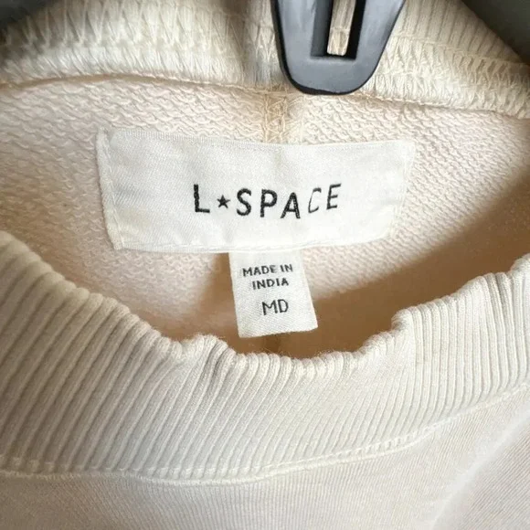 L Space Asher Dress Long Sleeve Short Cream Size Medium - Picture 4 of 13